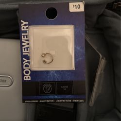 18 Gauge Star & Diamond Bodyyy Jewelry/earring  