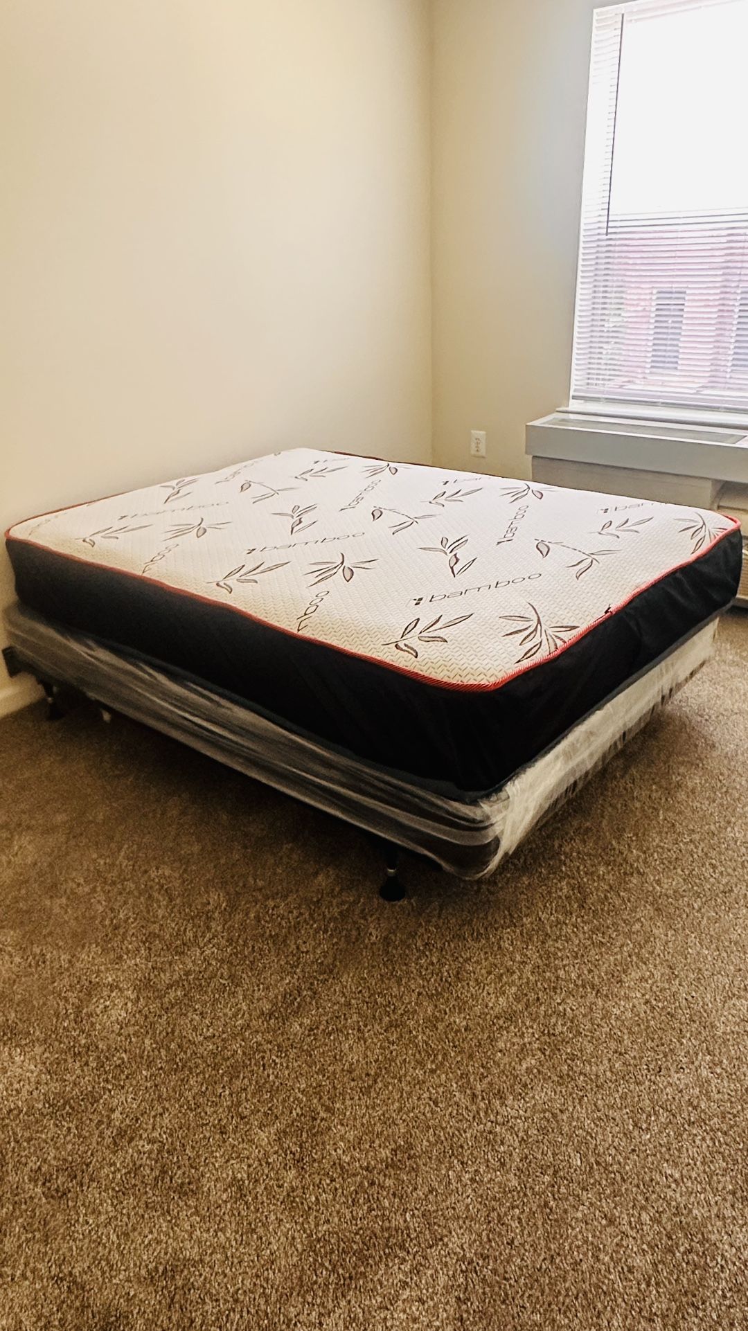 Queen Mattress Come With Bed Frame (Rails) And Box Spring - Free Delivery Today
