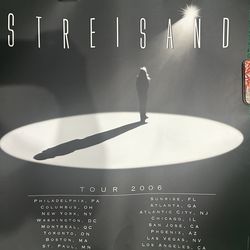 Streisand 2006 Concert Poster