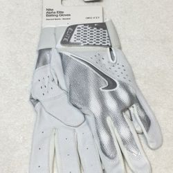 NIKE ALPHA ELITE DRI-FIT BATTING GLOVES,   Size:  Large