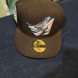 CALIFORNIA ANGELS FITTED BROWN