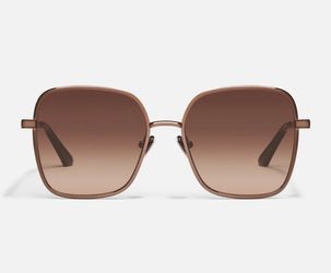 Quay Australia 5TH AVE chocolate frame/brown fawn lens Sunglasses •BNWT•