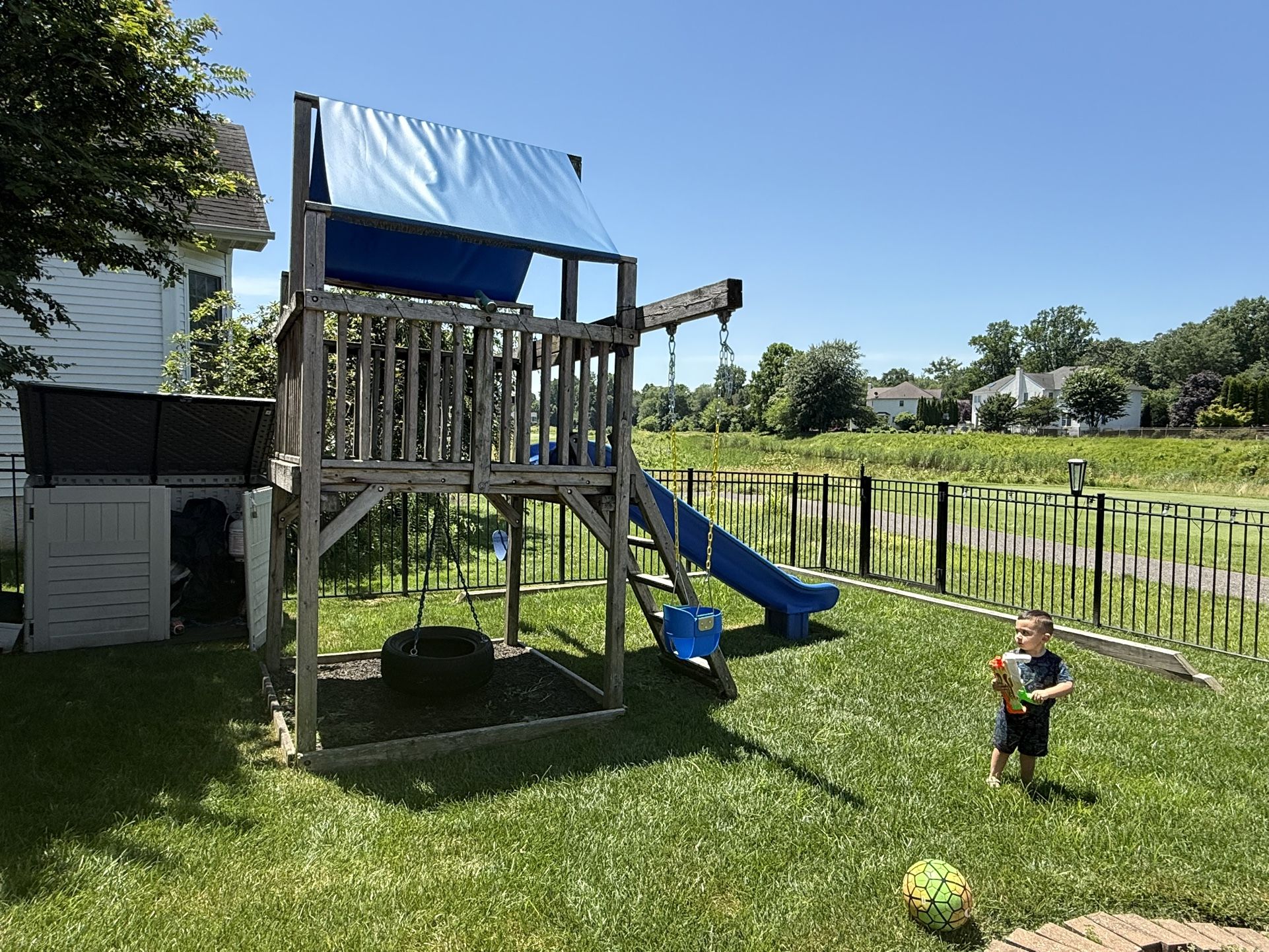 Kids Play Set Swings And Slide