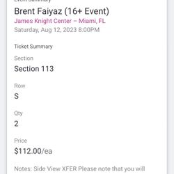 BRENT FAIYAZ concert tickets!