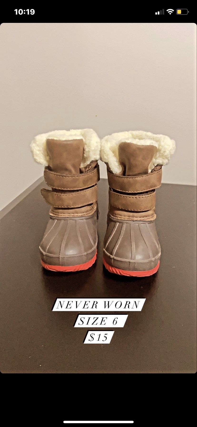 Toddler Snow Boots Never worn