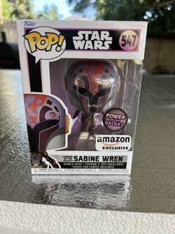 Funko Pop! Star Wars: Sabine Wren with Darksaber, Power of The Galaxy Series, Amazon Exclusive,