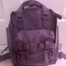 Kawaii Cutecore Purple Doughnut Macaroon Ribbon Series Mini Backpack