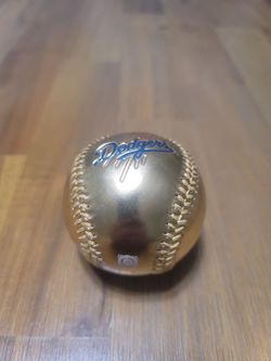 LA Dodgers Gold Collectible Baseball