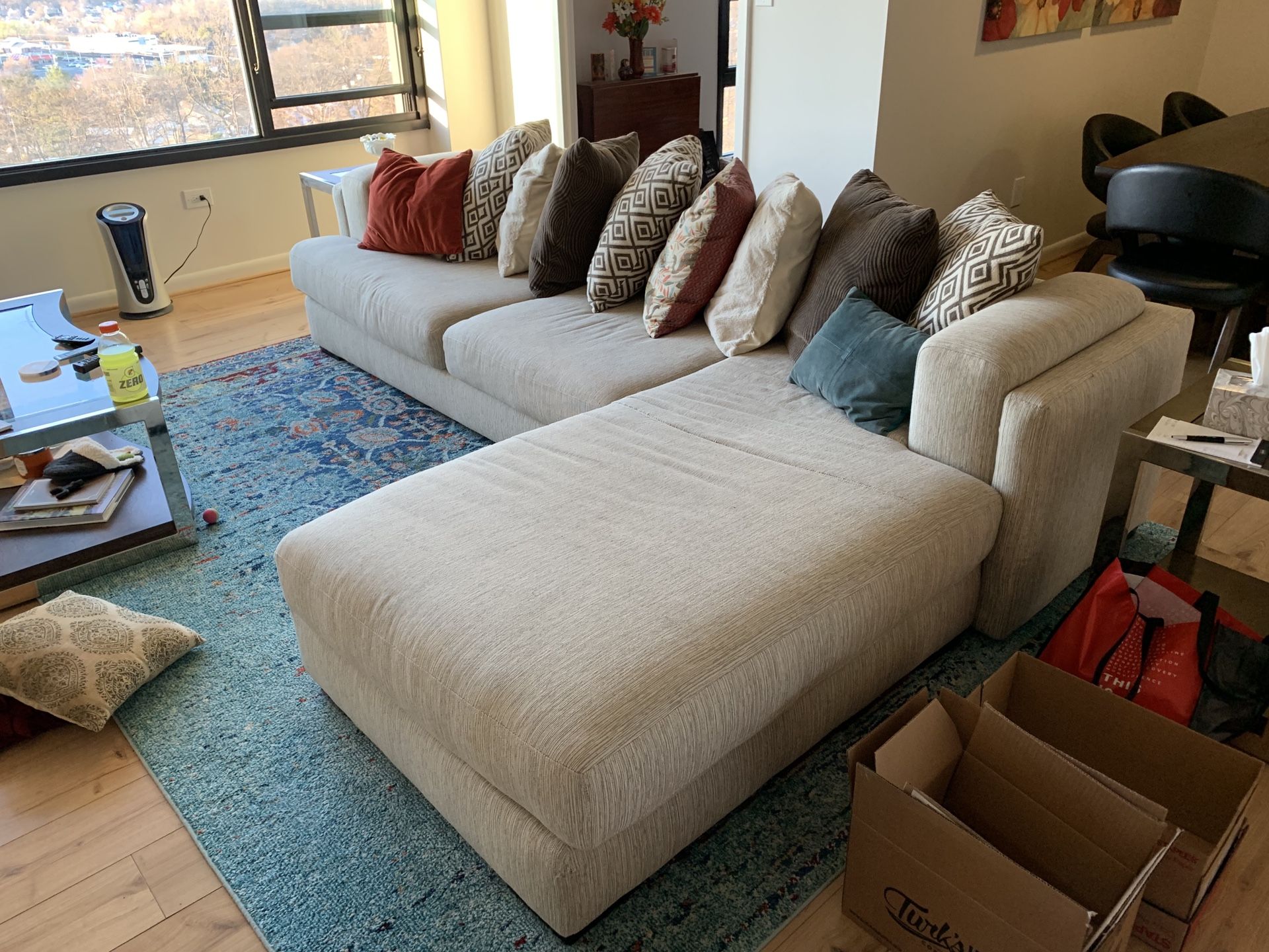 Living Room Couch Raymour and Flanigan Sofa Urbanity 2-pc. Sectional