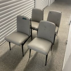 Vintage Set of 4 mid century modern dining chairs