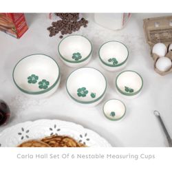 Carla Hall Sweet Heritage Nesting Ceramic Measuring Bowls