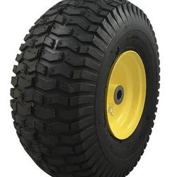 New Marastar 15x6.00-6 Pneumatic Front Tire & Wheel Assembly for John Deere Lawn Mower