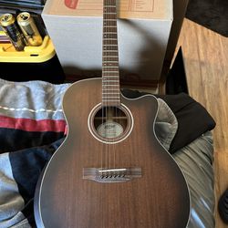mitchell electric acoustic t433ce-bst