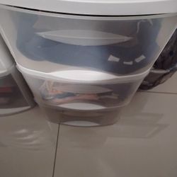  3 Drawer Plastic Storage Dressers