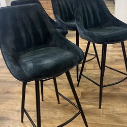 Kody Upholstered Bar & Counter Stool 4pc