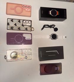 Samsung Galaxy S25 ultra Smartphone with Box and samsung watch ultra