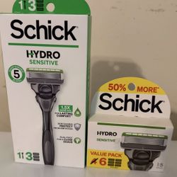 Schick Hydro Sensitive Razor And Refills