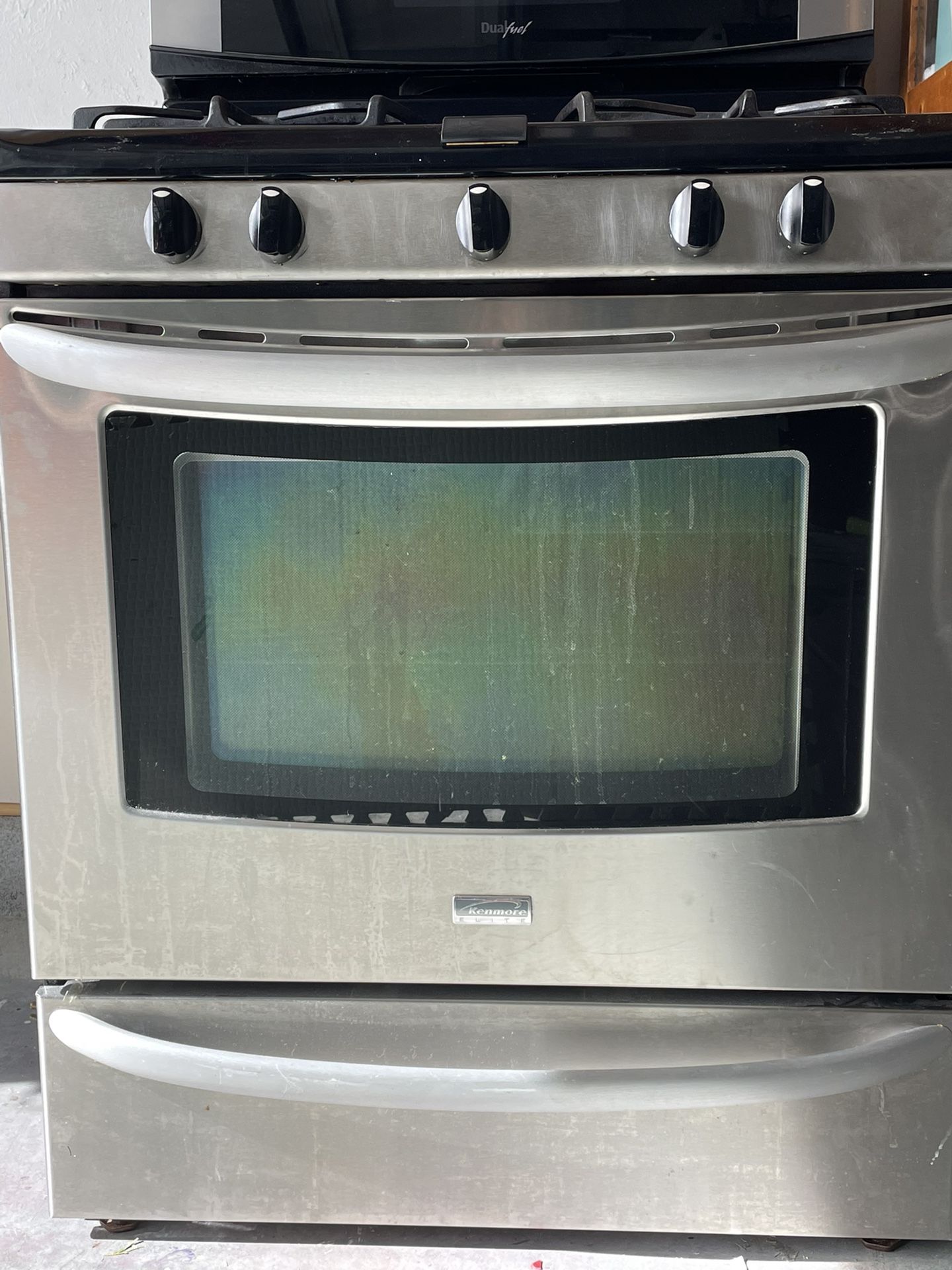 Oven Range Gas Kenmore Elite