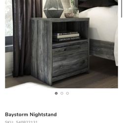 Gray Nightstand