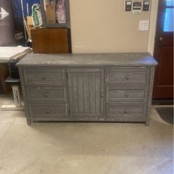 Farmhouse 6 Drawer w/ 2 Shelf Cabinet