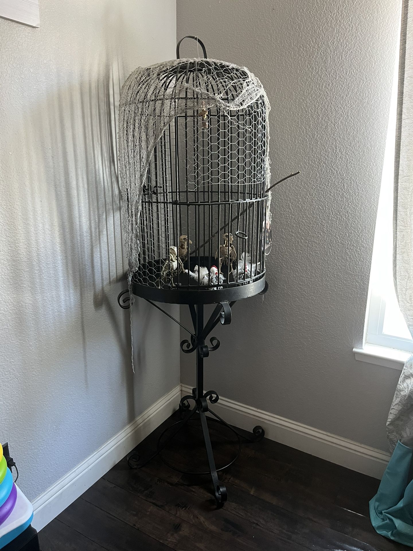 Vintage Iron Bird Cage
