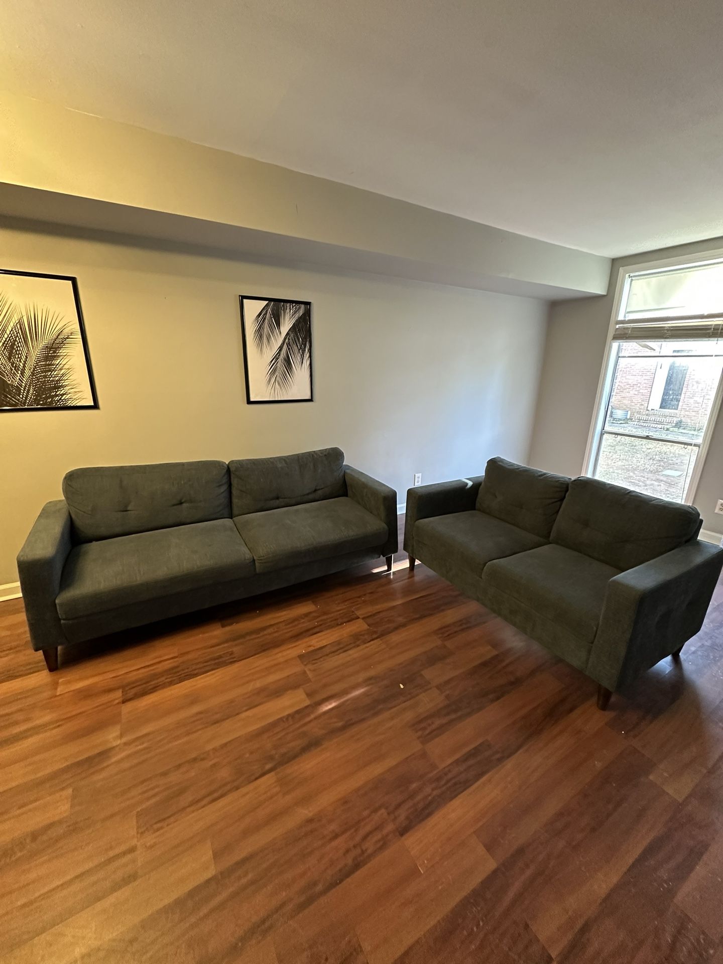Dark Grey Couch Set
