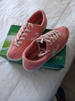 Pink And White Sneakers 