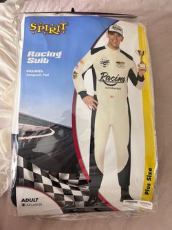 Spirit Racing Suit Costume and Gloves Adult XXL