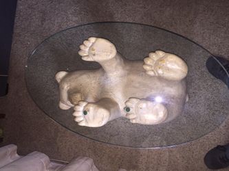 Vintage Polar Bear Coffee Table