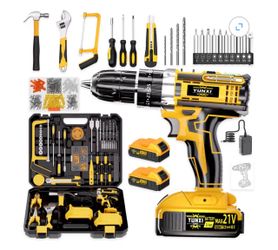 YUNXI 21V Cordless Drill Tool Kit