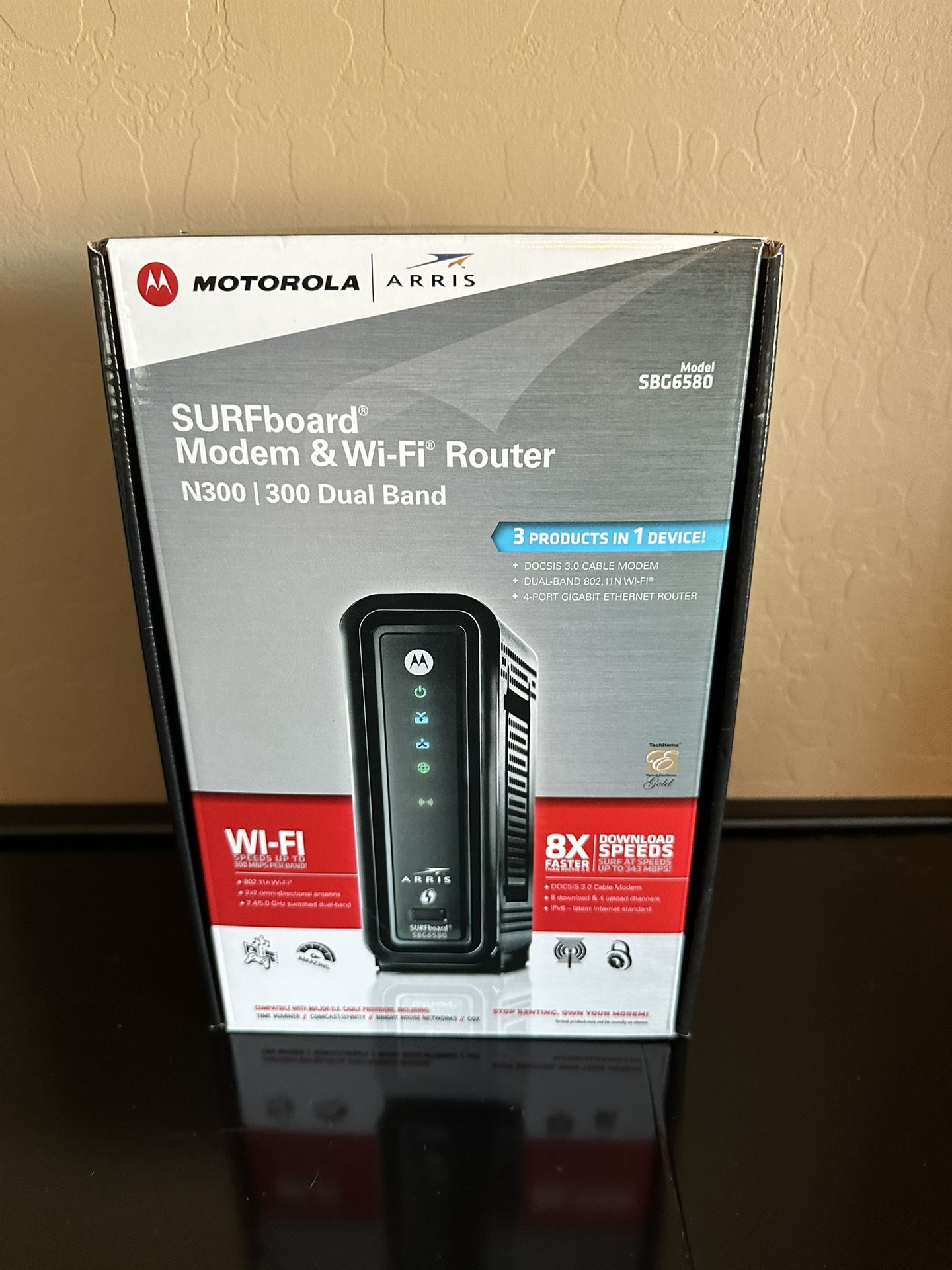 Arris Surfboard SBG6580 DOCSIS 3.0 Cable Modem N600 Wifi Router