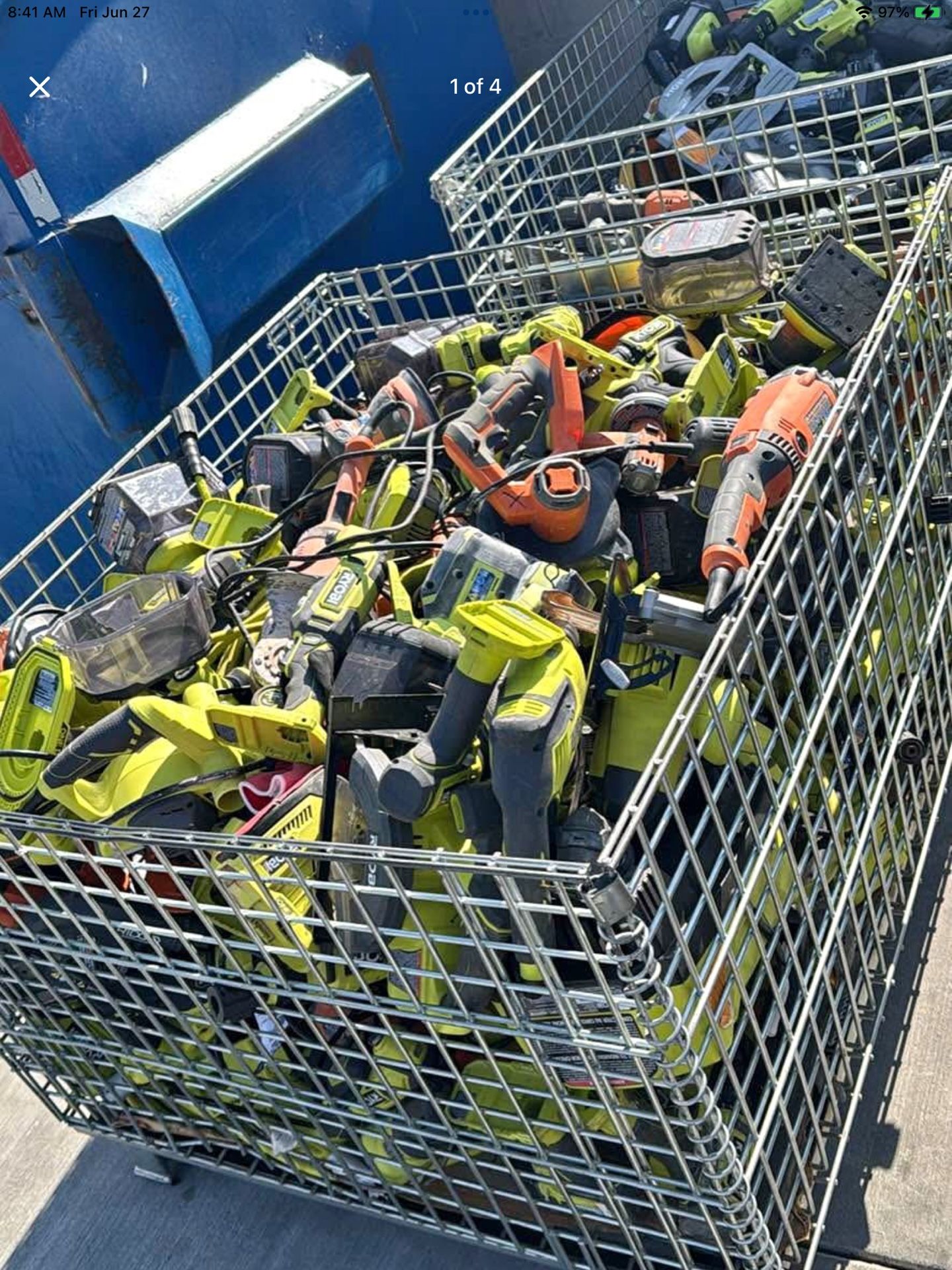 Pallet Of Power Tools For Parts, As Is
