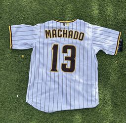Machado White Stripper Jerseys 