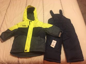 Baby winter coat and bibs sz 18 months-NEW