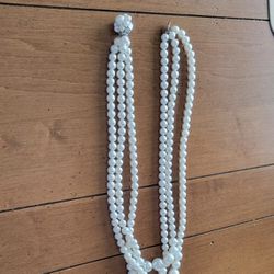 Vintage Faux Pearl Necklace From Japan