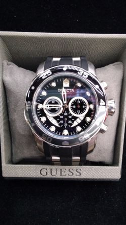 Invicta 6977 Pro Diver Black Dial Polyurethane Strap Chronograph Men's Watch