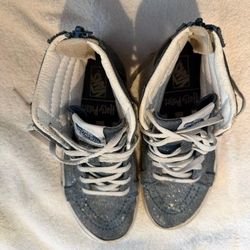 Vans Sk8-Hi Zip Harry Potter Hogwarts Blue White High Top Sneakers