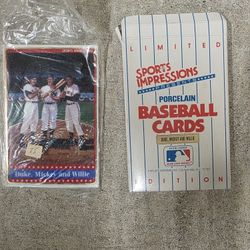 Mickey/Duke/Willie Porcelain Card