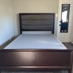 Queen Headboard And Box Spring 