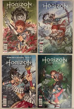 Titan Comics Horizon Zero Dawn 4 issue full run lot Peach Momoko covers!