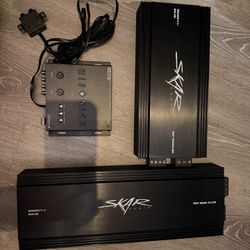 2 Skar Audio Amps + Hifonics Epicenter