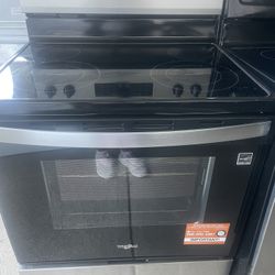 Whirlpool Glass Stove Stainless Steel