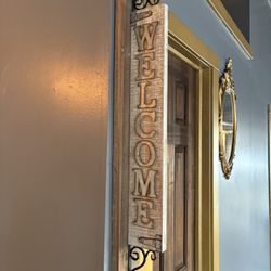 Wood Welcome Sign