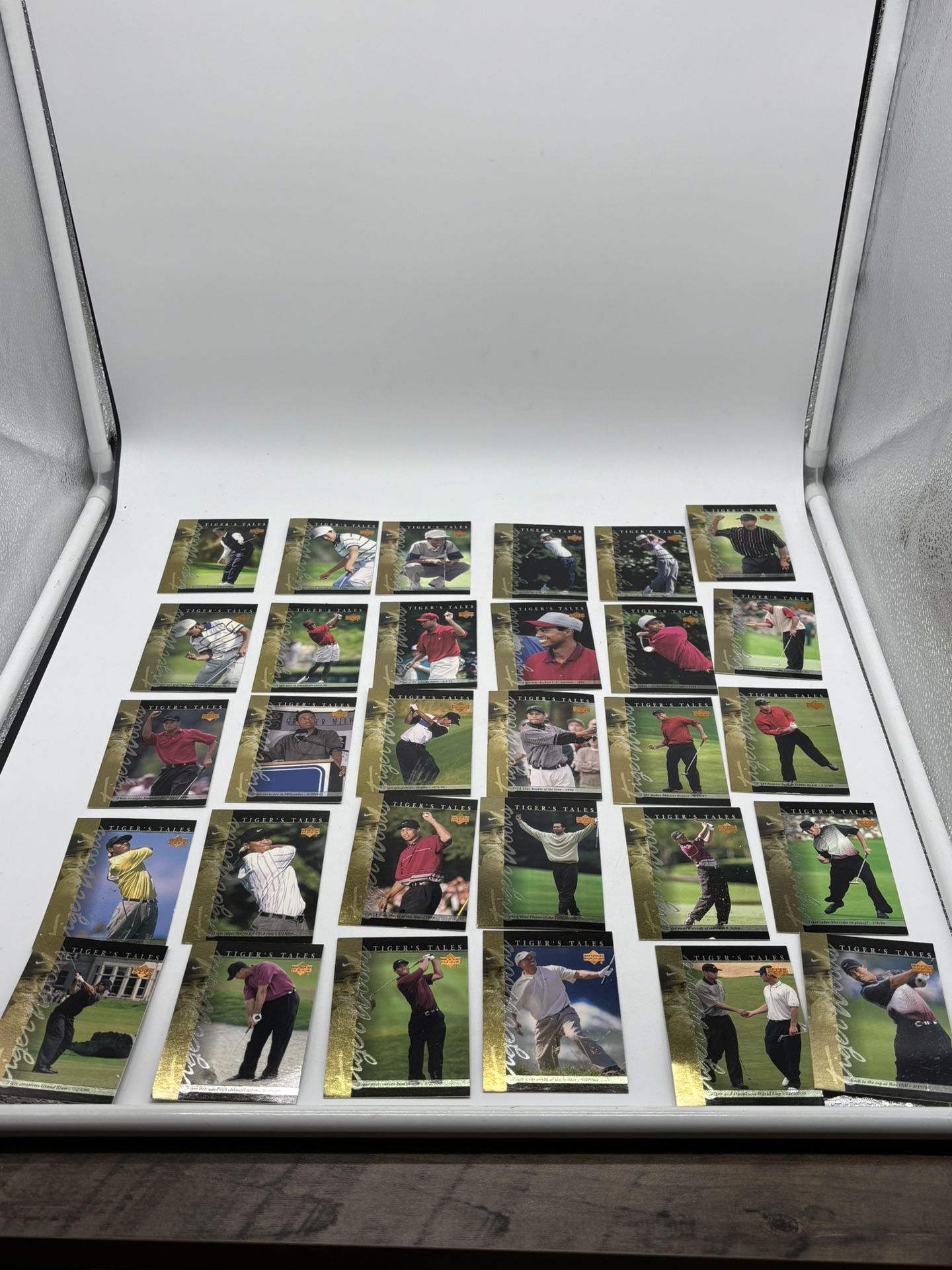 2001 Upper Deck Tiger Woods Rookie Card Tiger's Tales 30 Card Set