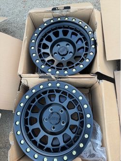 2 matching Black Rhino wheels ( New )