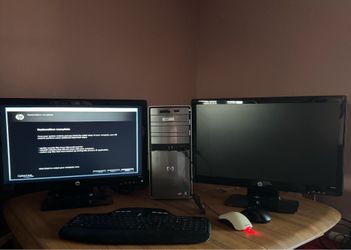 HP Pavilion 8 Gb Ram, 1.5 Tb Hard Drive, DVD Burner, 23” LED Monitors (one spare), Wireless Keyboard, Great for Recording, Playback, Storage and Brows