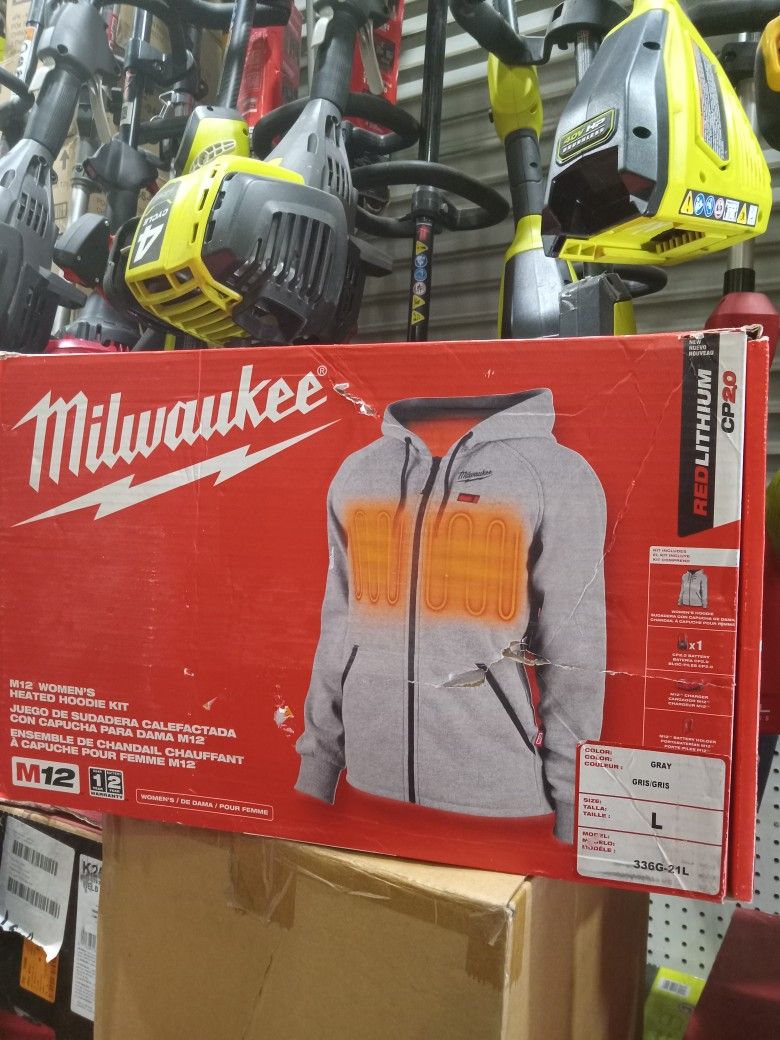 Milwaukee M12 Women's Heated Hoddie,Size L. Vest Only (No Battery And Charger Not Included)