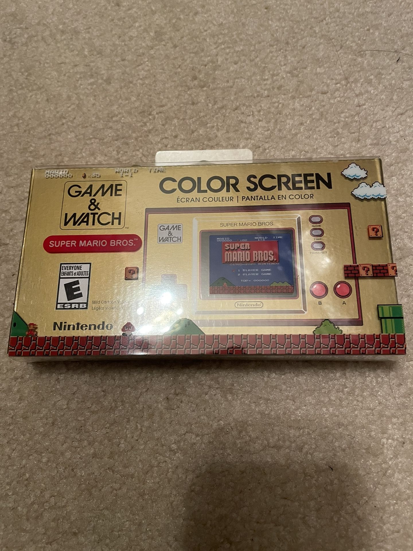 Nintendo Game And Watch Brand New Sealed Super Mario Bros Color Screen