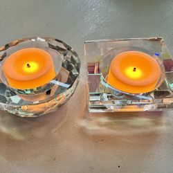 2 Crystal votives