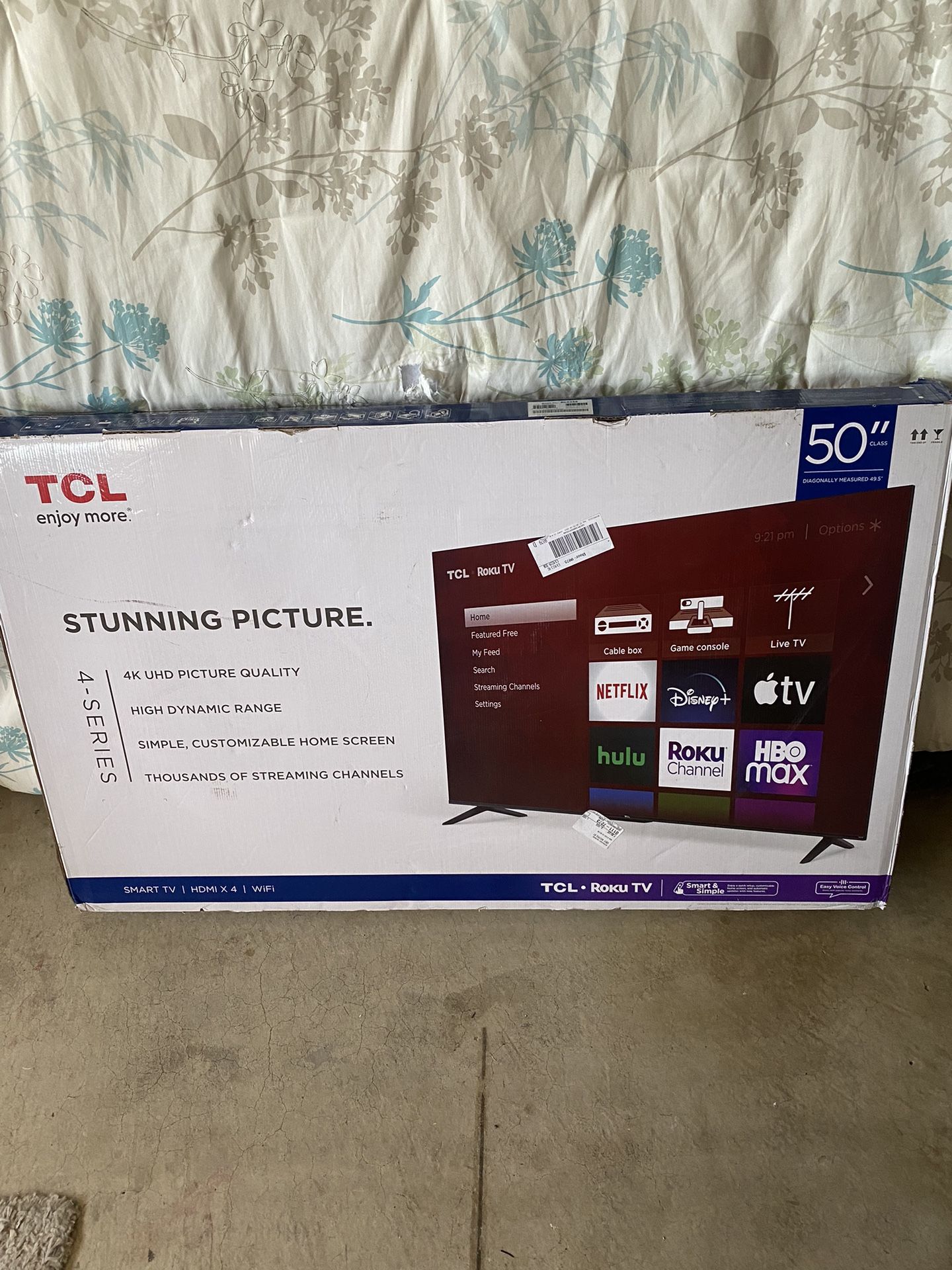  TCL 50S425 50 Inch 4K Smart LED Roku TV 